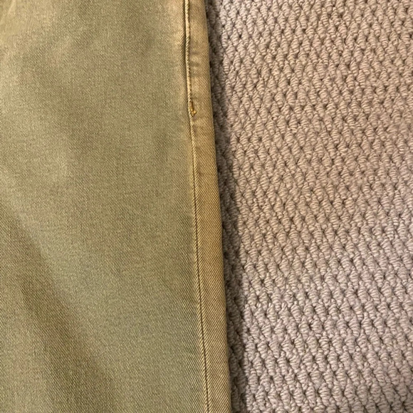 Re/Done NWT 70’s ultra high rise stove pipe raw hem size 26 crop green sage - Picture 7 of 9